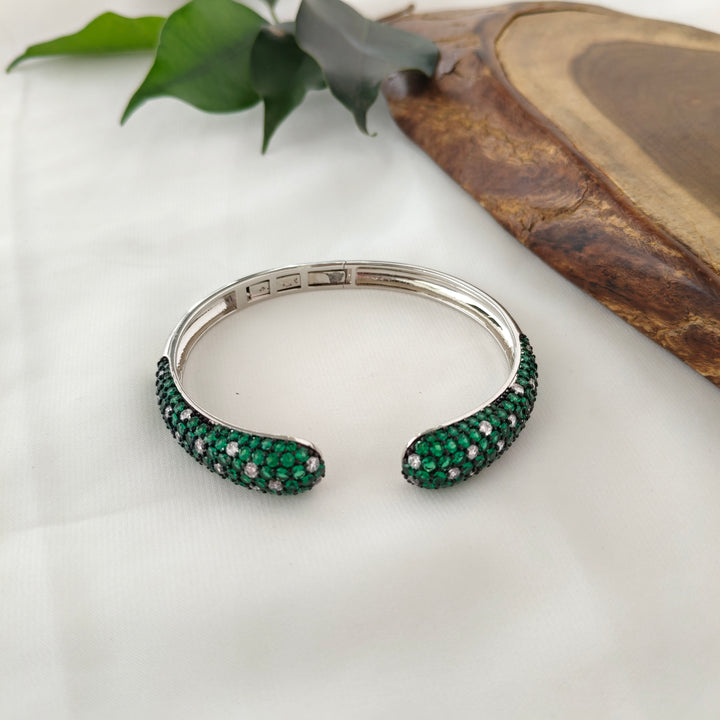 Emerald and Diamond Cuff Bracelet