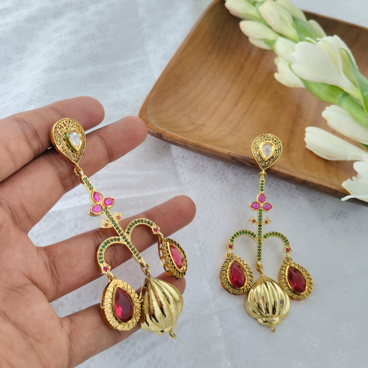 Crimson Cascades earrings