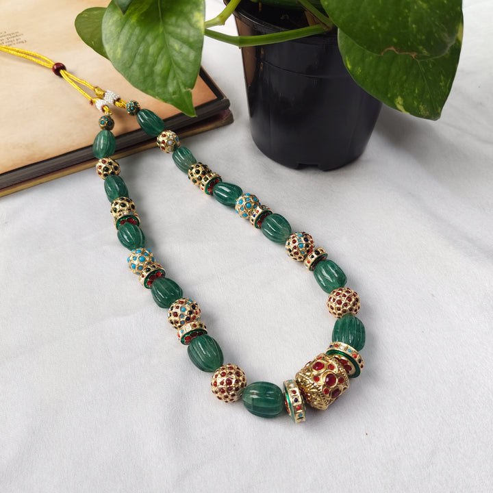 Emerald Beaded Necklace