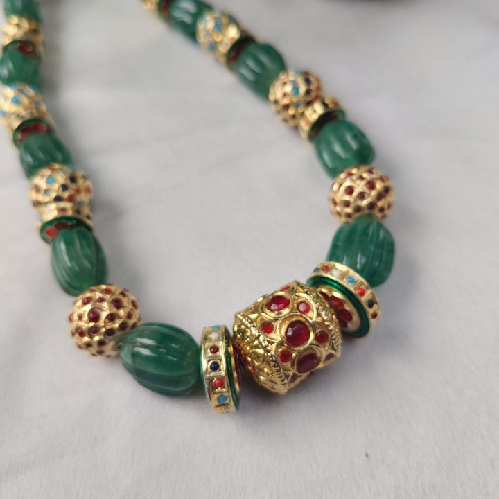 Emerald Beaded Necklace