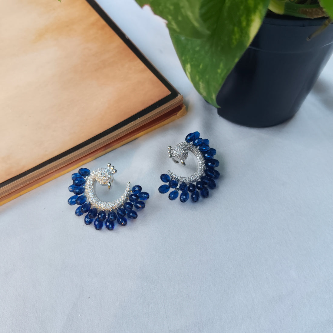 Dazzling Blue Earrings