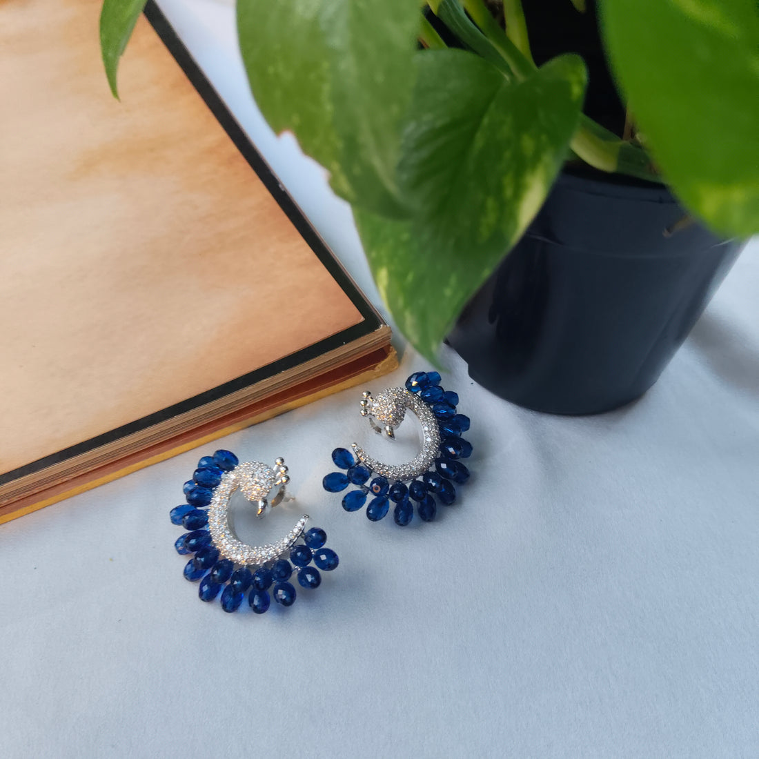 Dazzling Blue Earrings