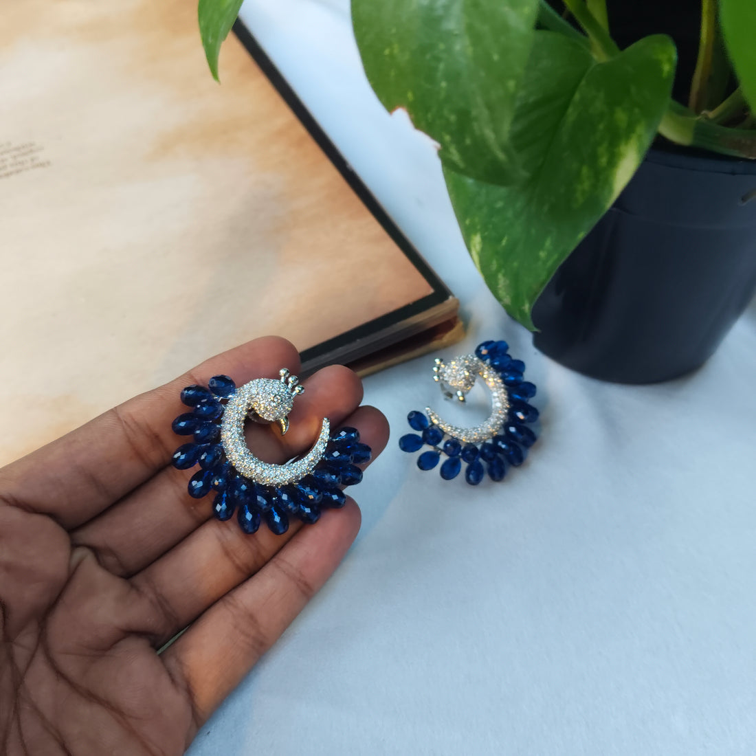 Dazzling Blue Earrings