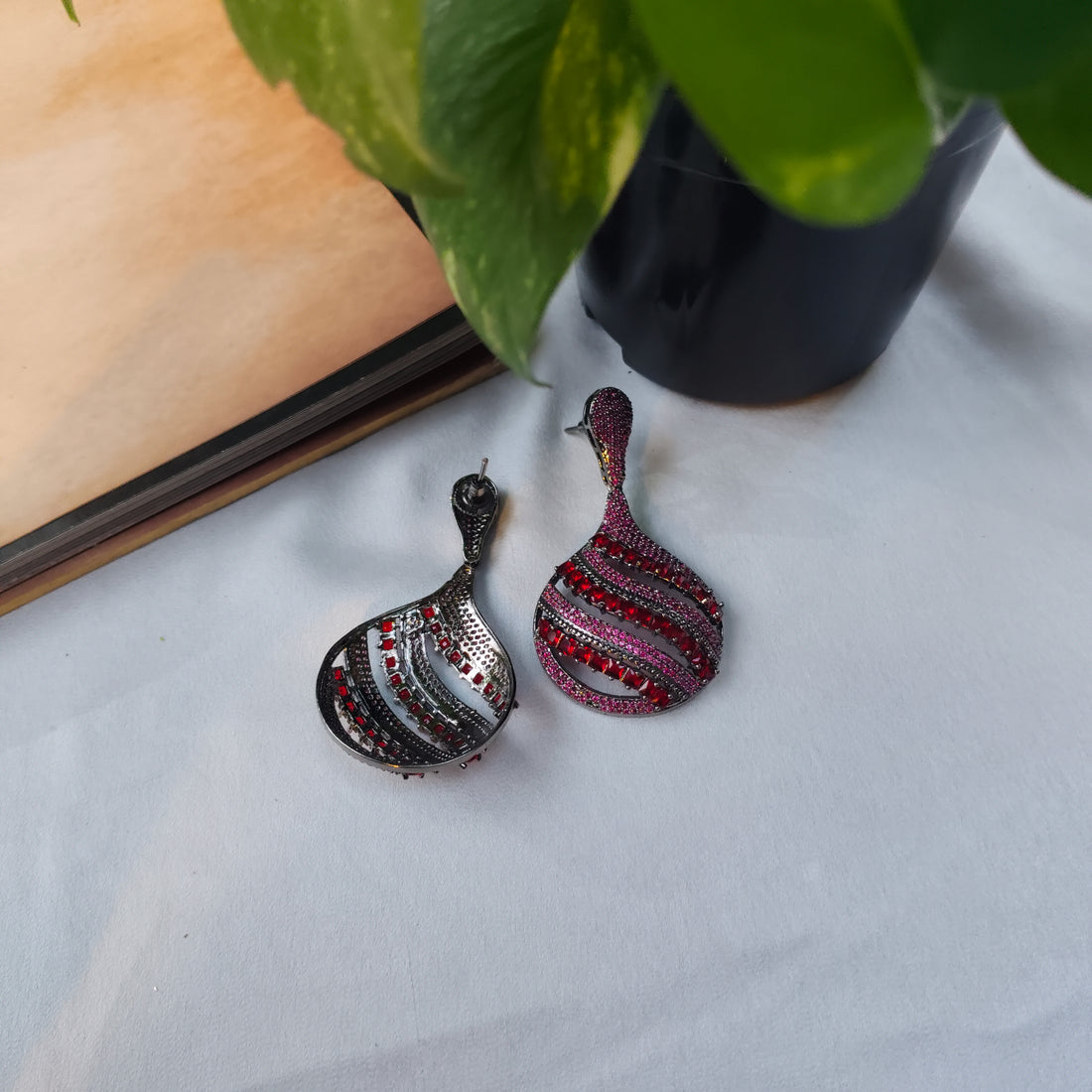 Dazzling Red Earrings