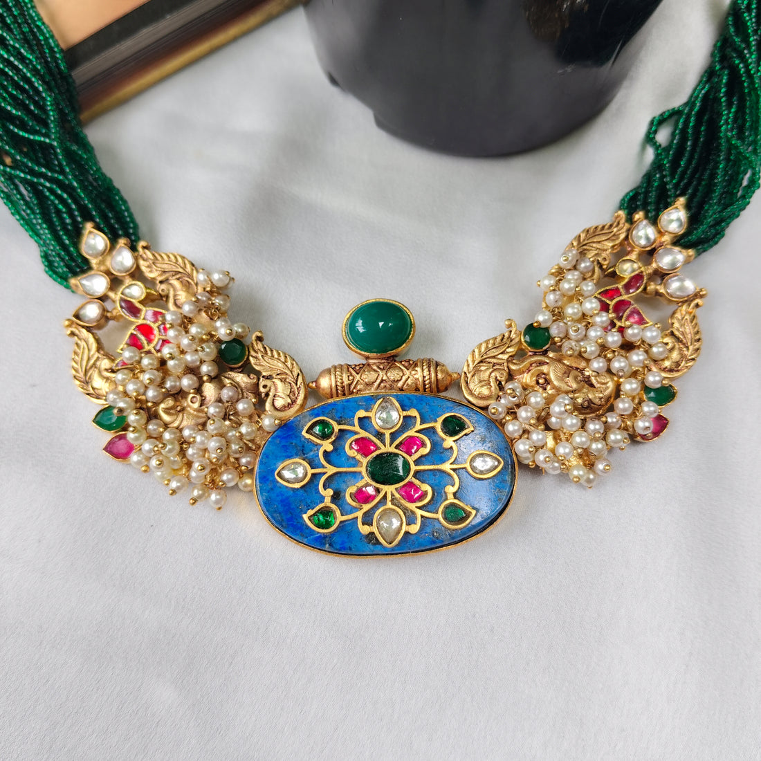 Emerald Elegance Necklace Set