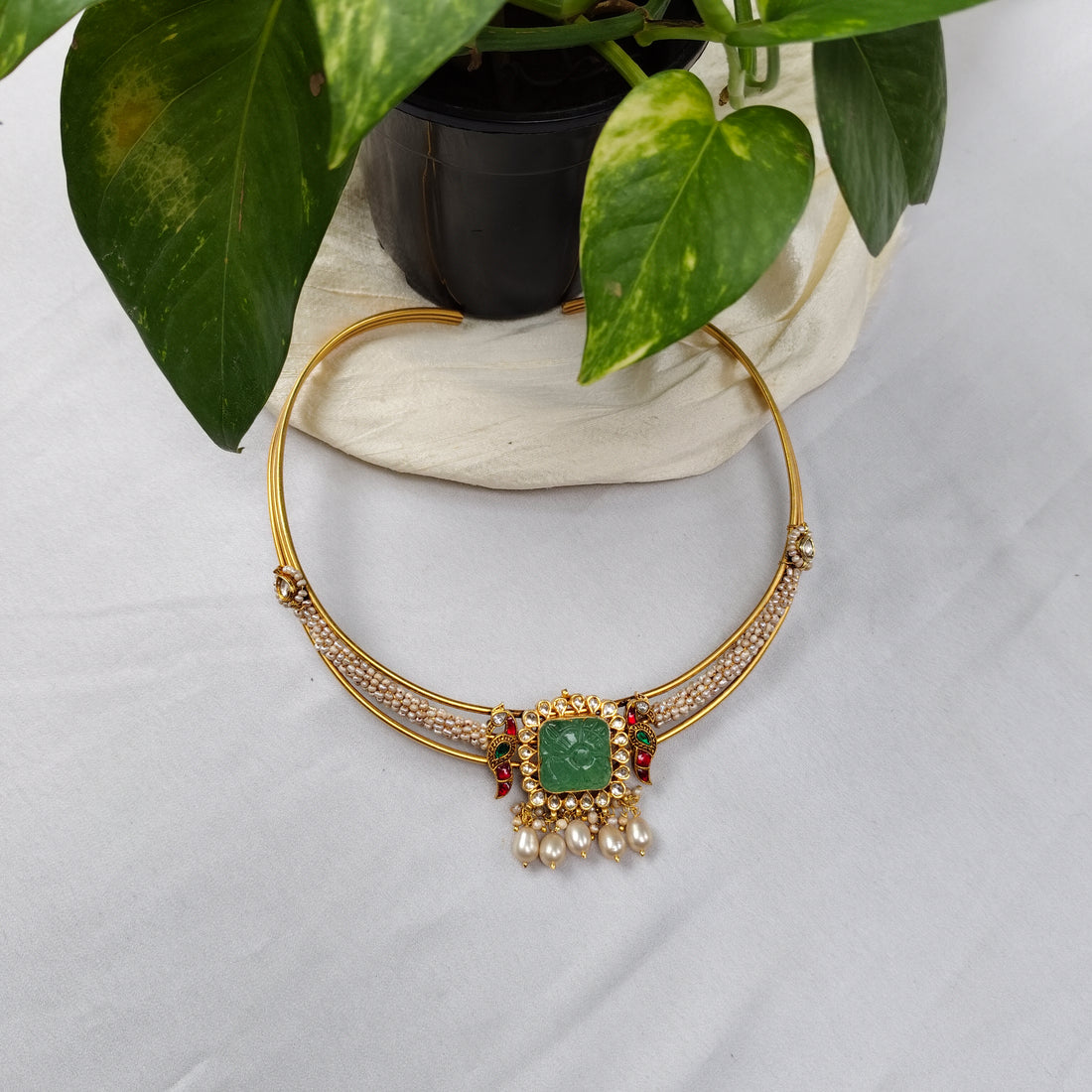 Green Emerald EleganceNecklace