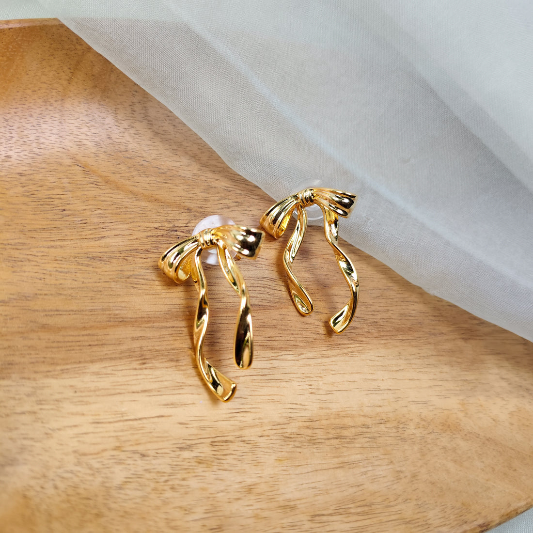 Twisted Bow Earrings