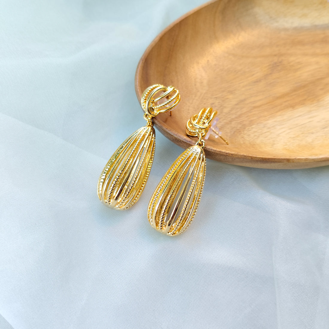 Golden Dangle Earrings