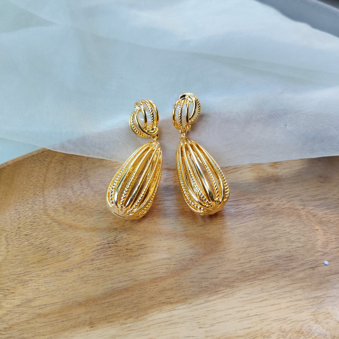 Golden Dangle Earrings