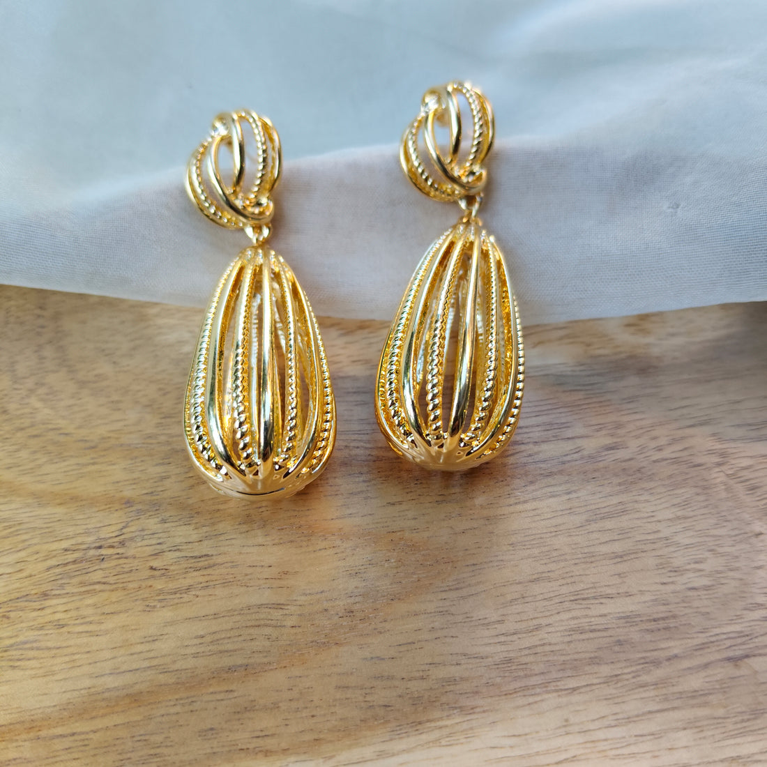 Golden Dangle Earrings