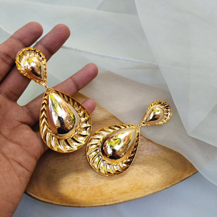 Golden Teardrop Earrings