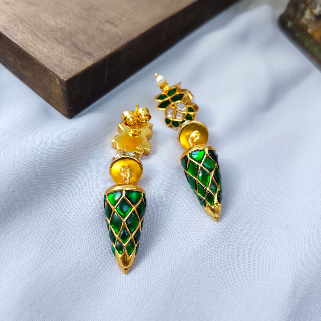 Emerald Teardrop Earrings