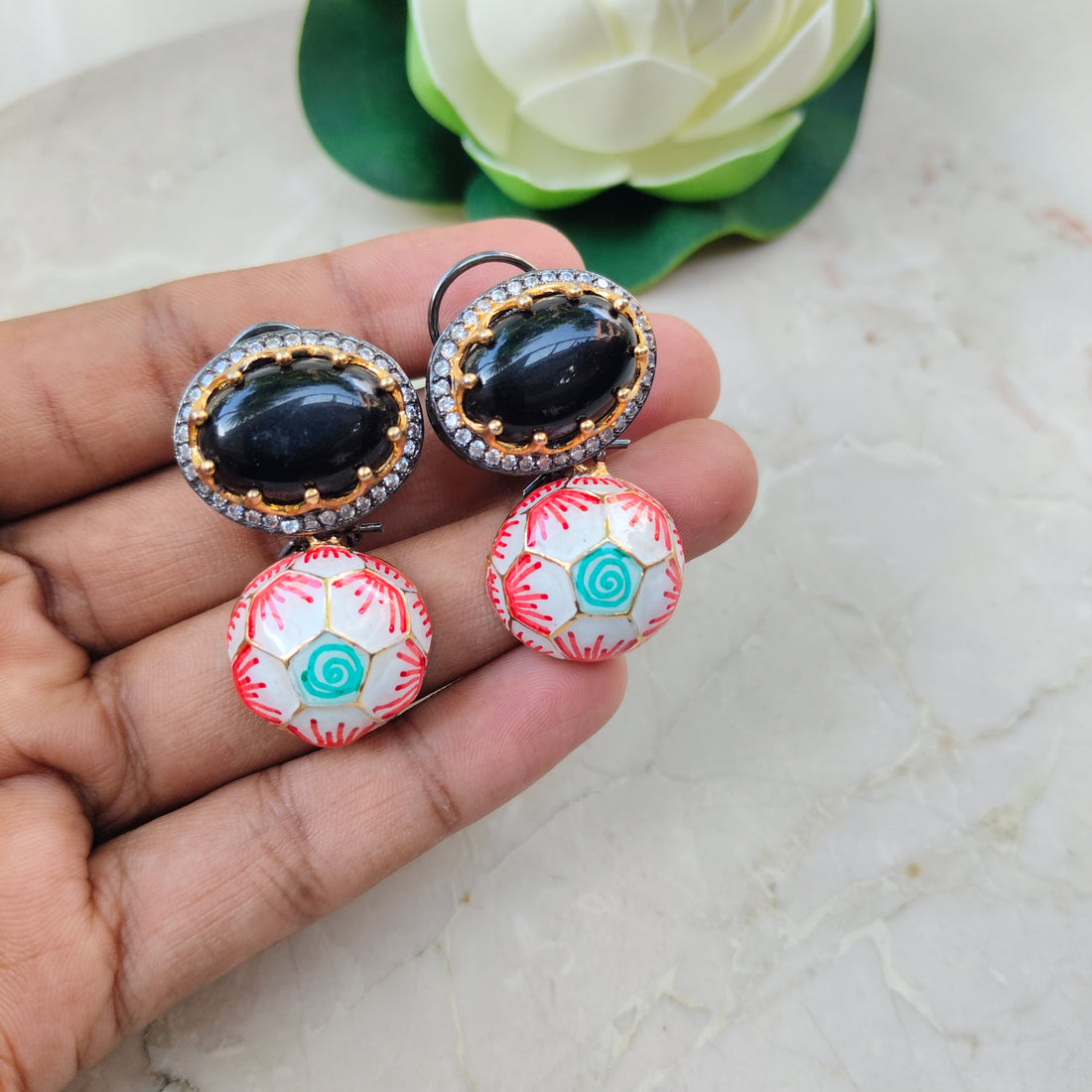 Midnight Bloom Earrings