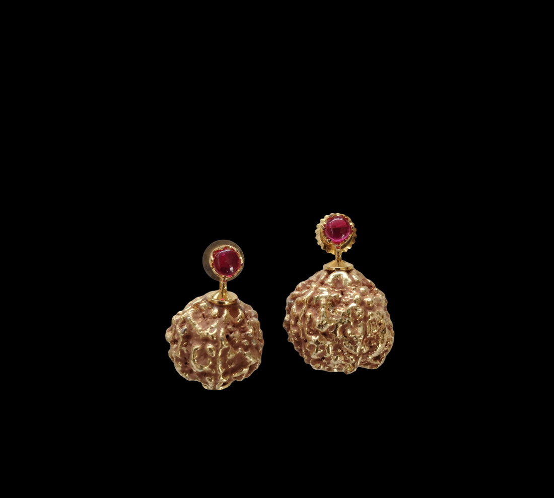 Floral Gold Earrings