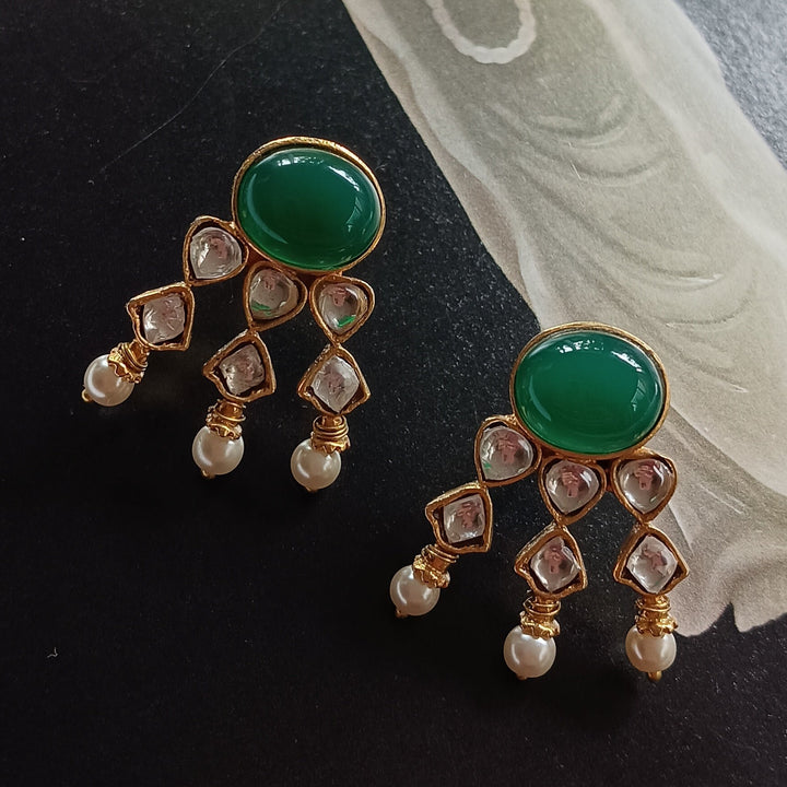 Three Legs green Earrings