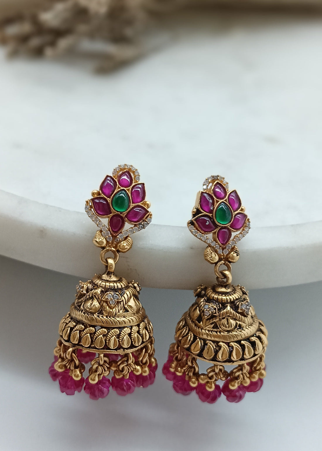 Kundan Heritage Jhumkas