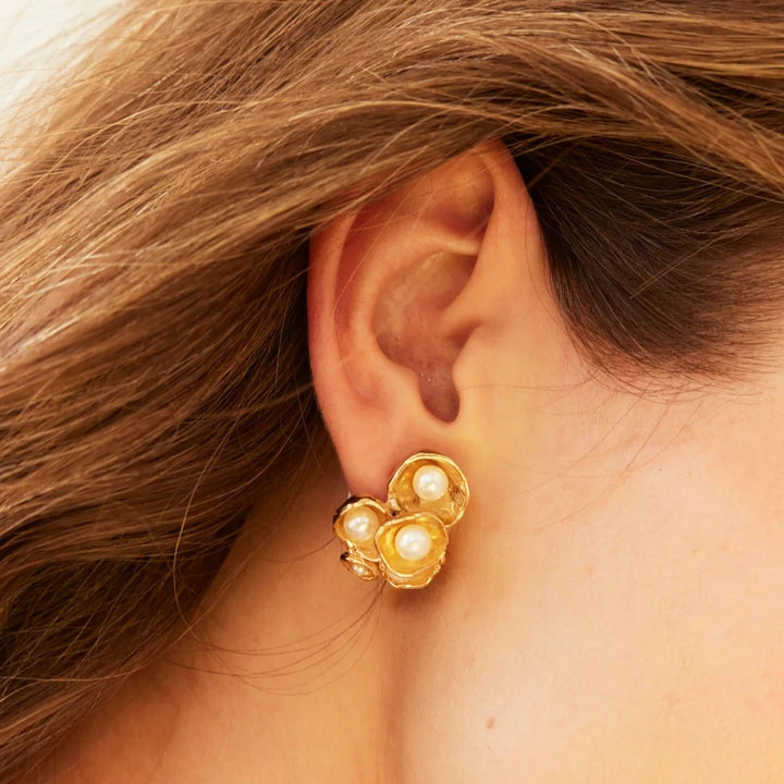 Keshi Pearl Barnacle Studs