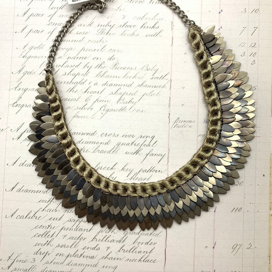 Eiderdown Oxidized black Necklace