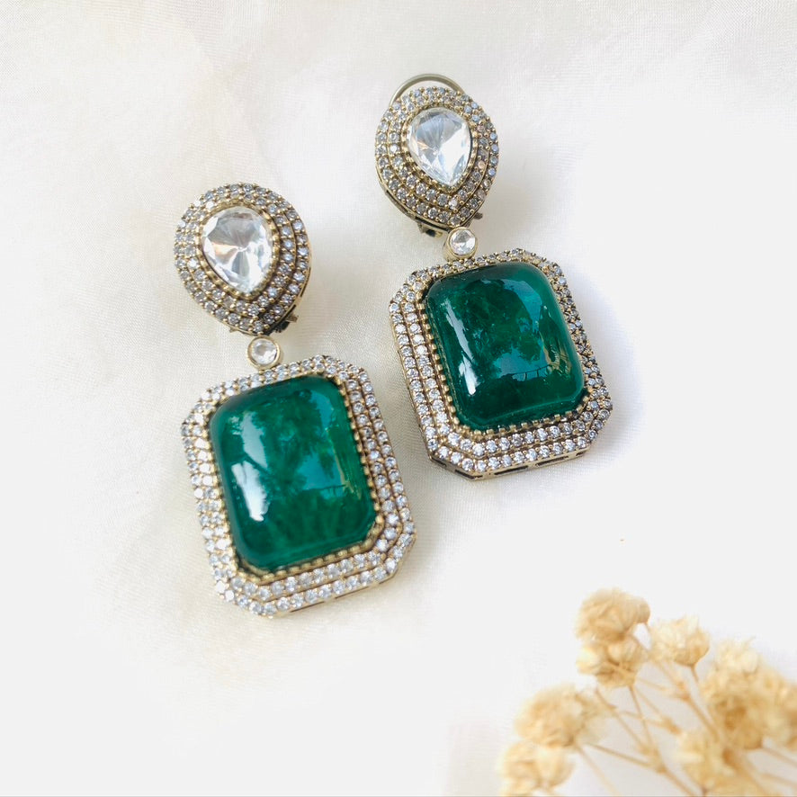 Margarita Green Sparkle Earrings