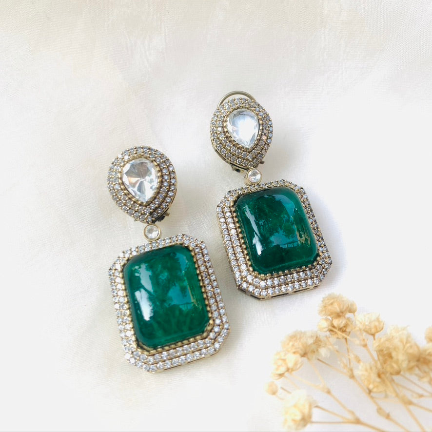 Margarita Green Sparkle Earrings