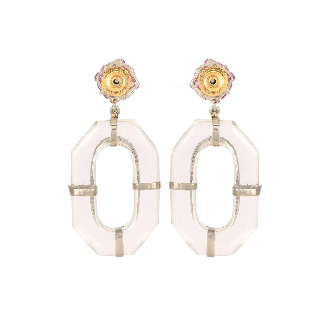 Crystal Elongate Rystal Earrings