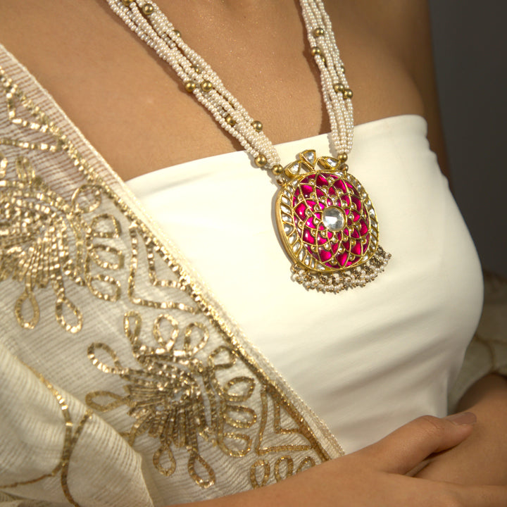 Padmavati Kundan Pearl Necklace