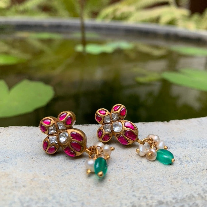 Shubhangi Drop Studs Earrings