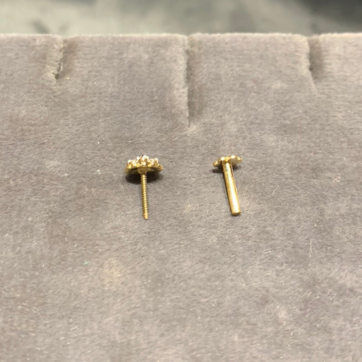 Gold Screw Nose Pins