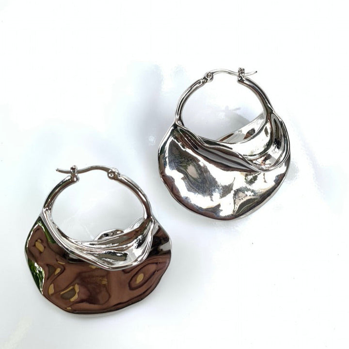 Half Moon Hoops Earrings