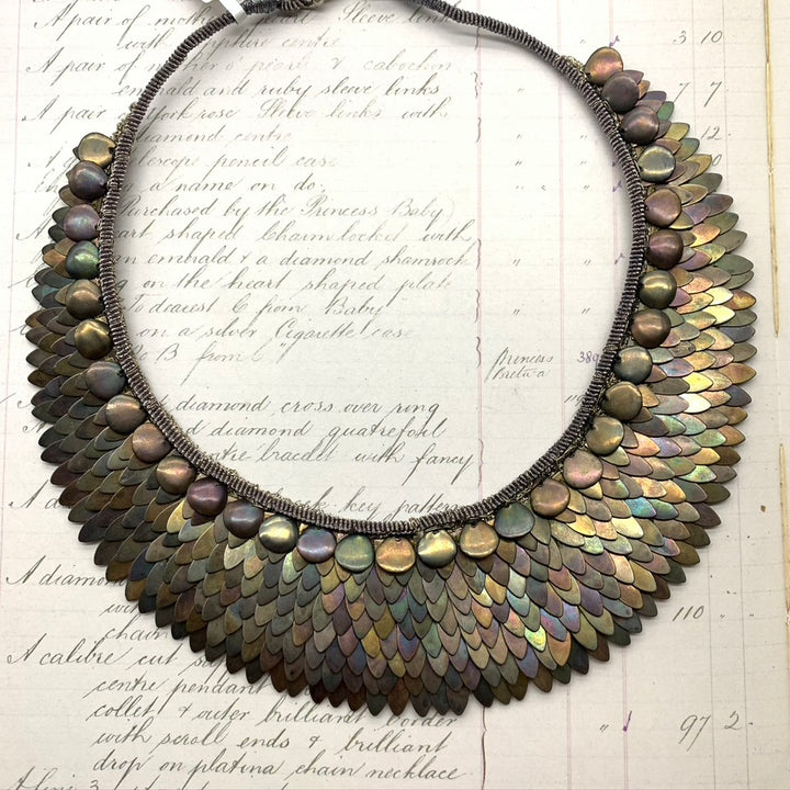 Eiderdown Antique Rainbow Necklace