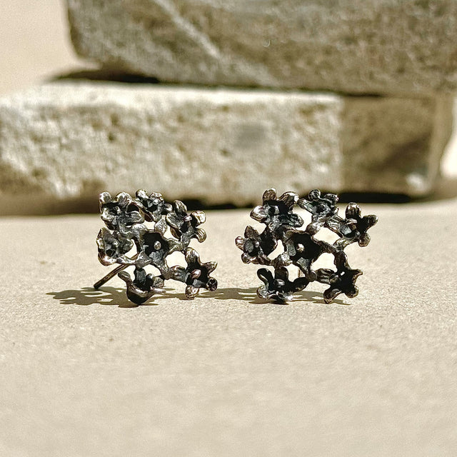 Black Oxidised Studs