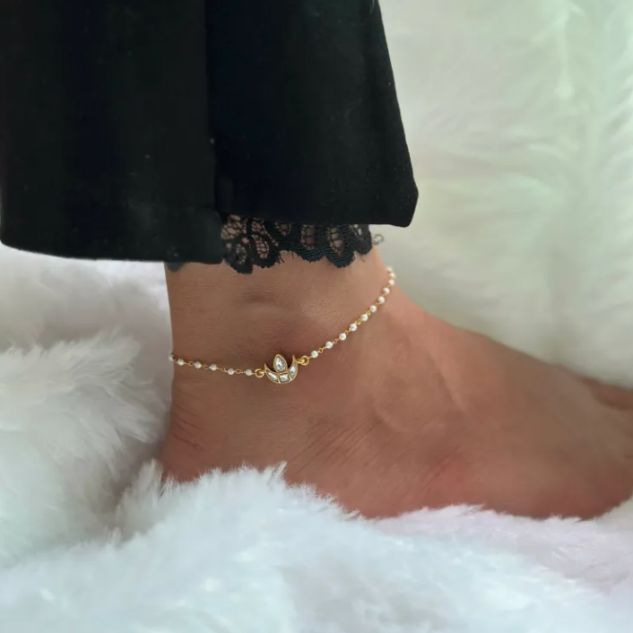 Chaand Pearl Anklet