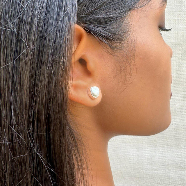 Uneven Natural Pearl Earrings