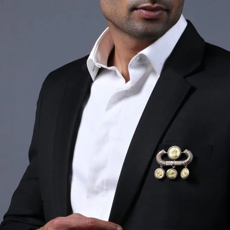 The Classical Coin Brooch