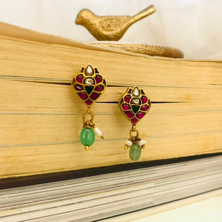 Exquisite Multicolor Gemstone Earrings