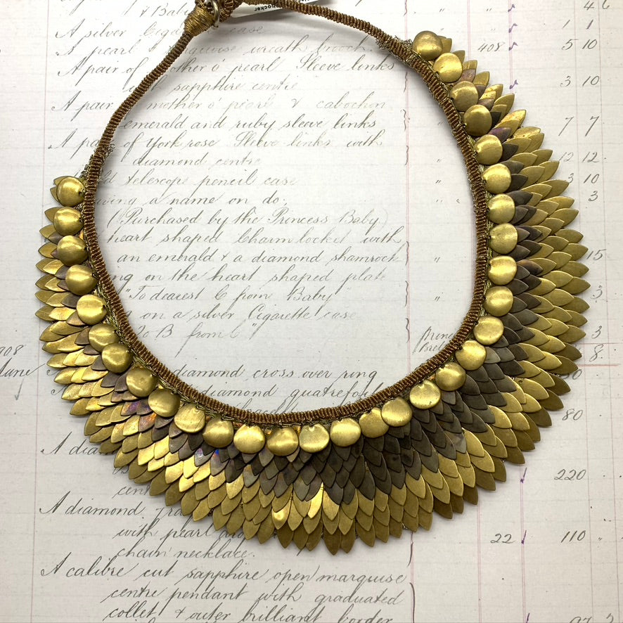 The Eiderdown Gold Black Necklace