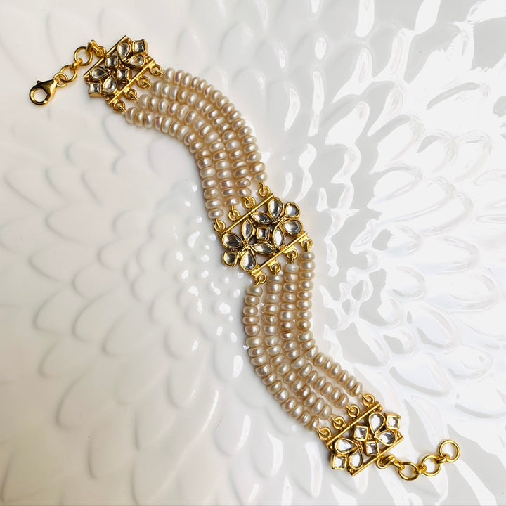 Elegant Three layer Pearl bracelet