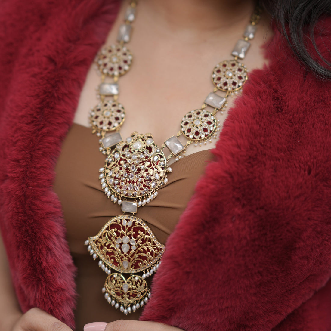 Golden Radiance Maharani Necklace