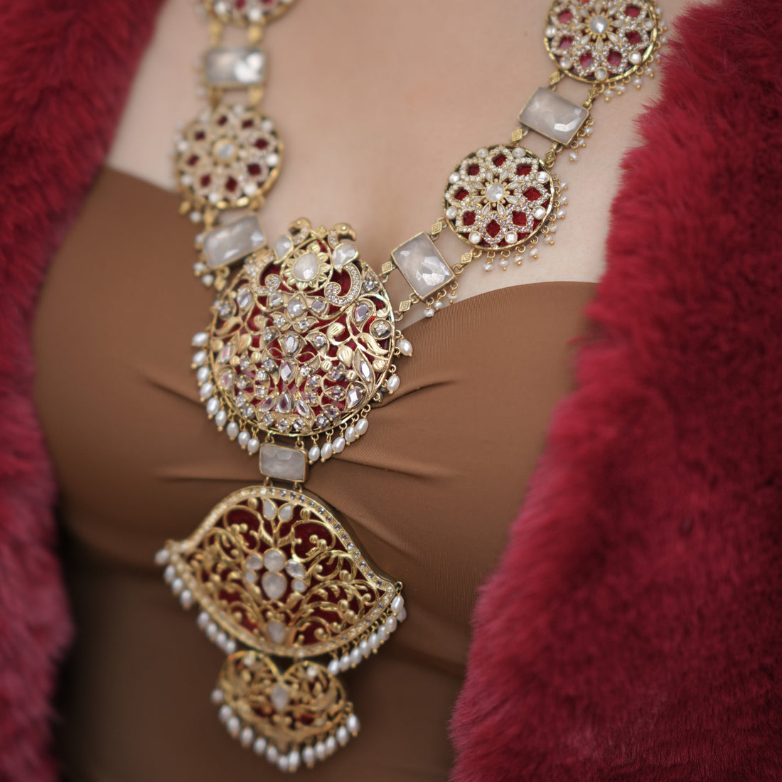 Golden Radiance Maharani Necklace