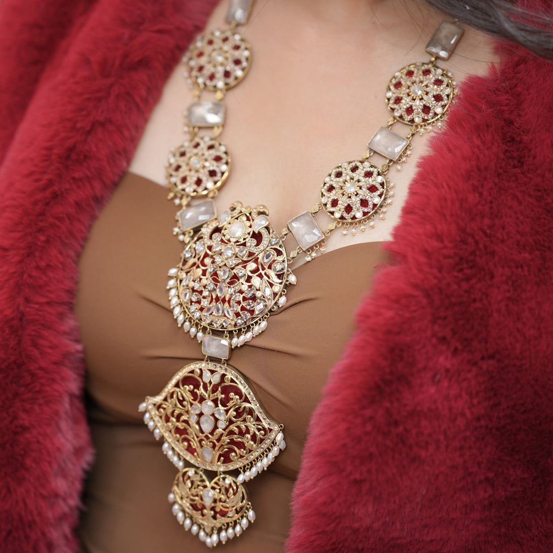 Golden Radiance Maharani Necklace