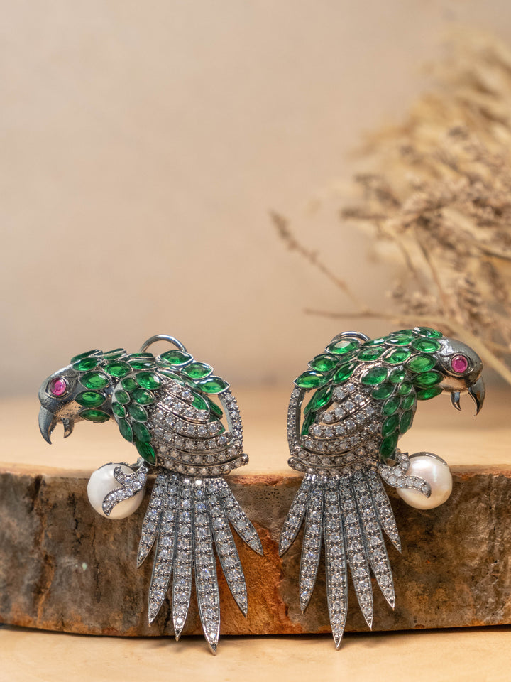 Green Sparkle Perrot Earrings