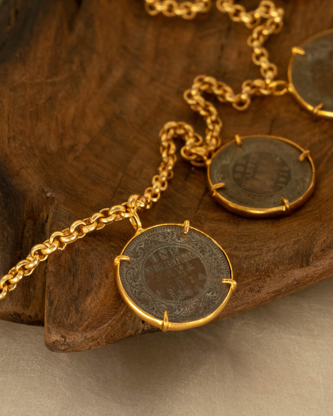 Five Coins Necklace