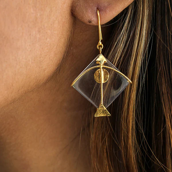 Patang  Small Quartz Earrings