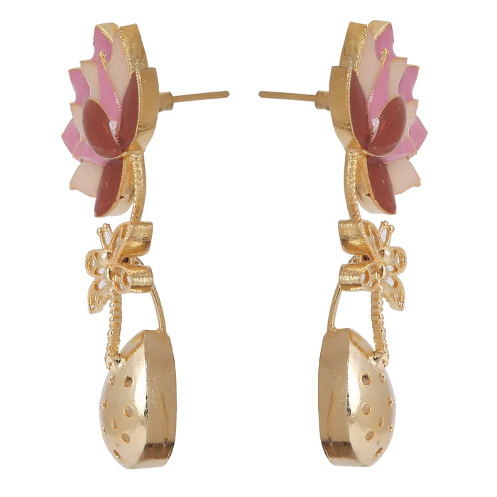 Statera Blume Enameled Earrings