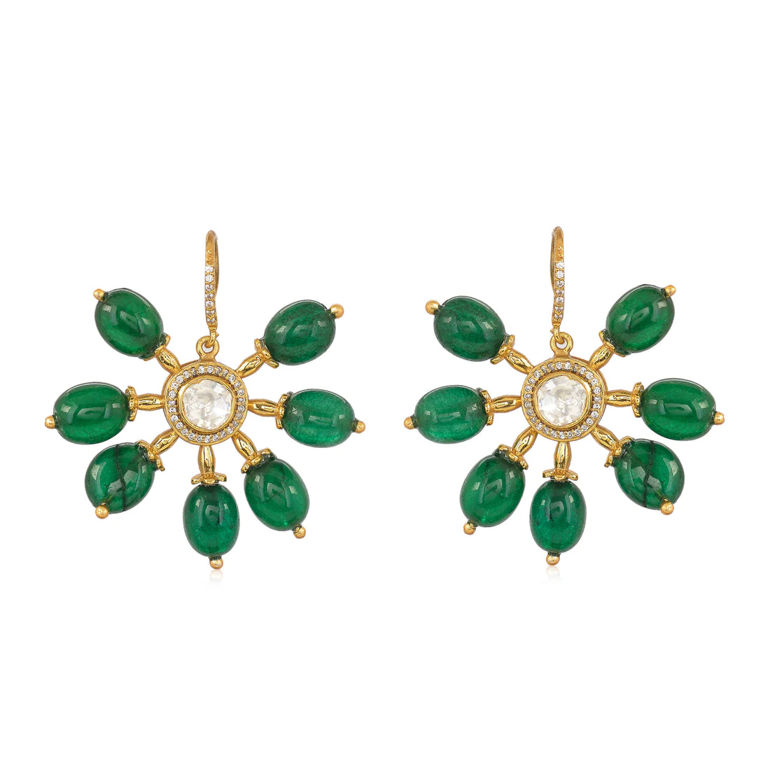 Green Chakri Earrings