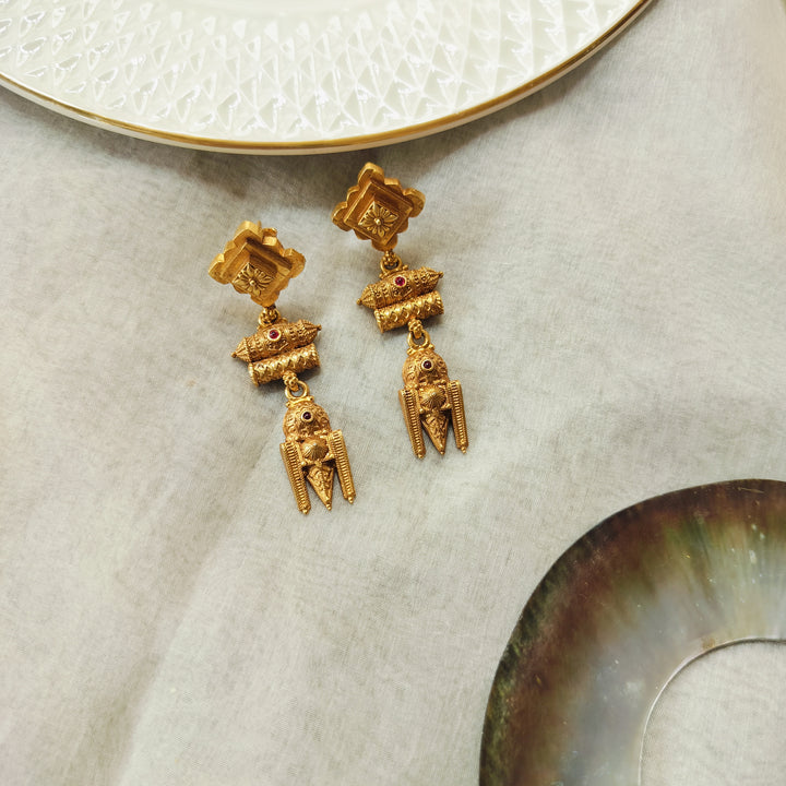 Vedic Pyramid Earrings