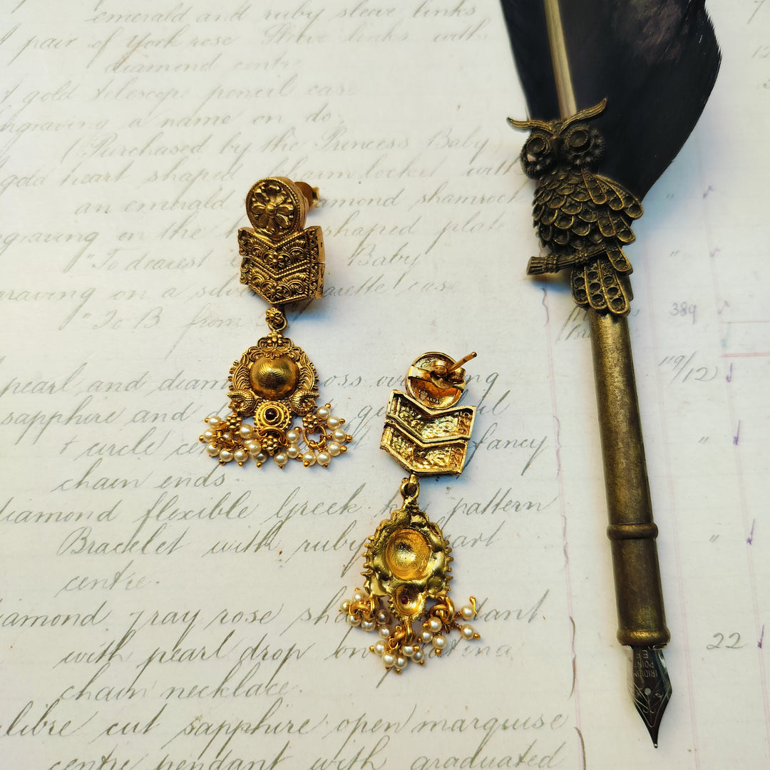 Royal Cascade Pearl Earrings