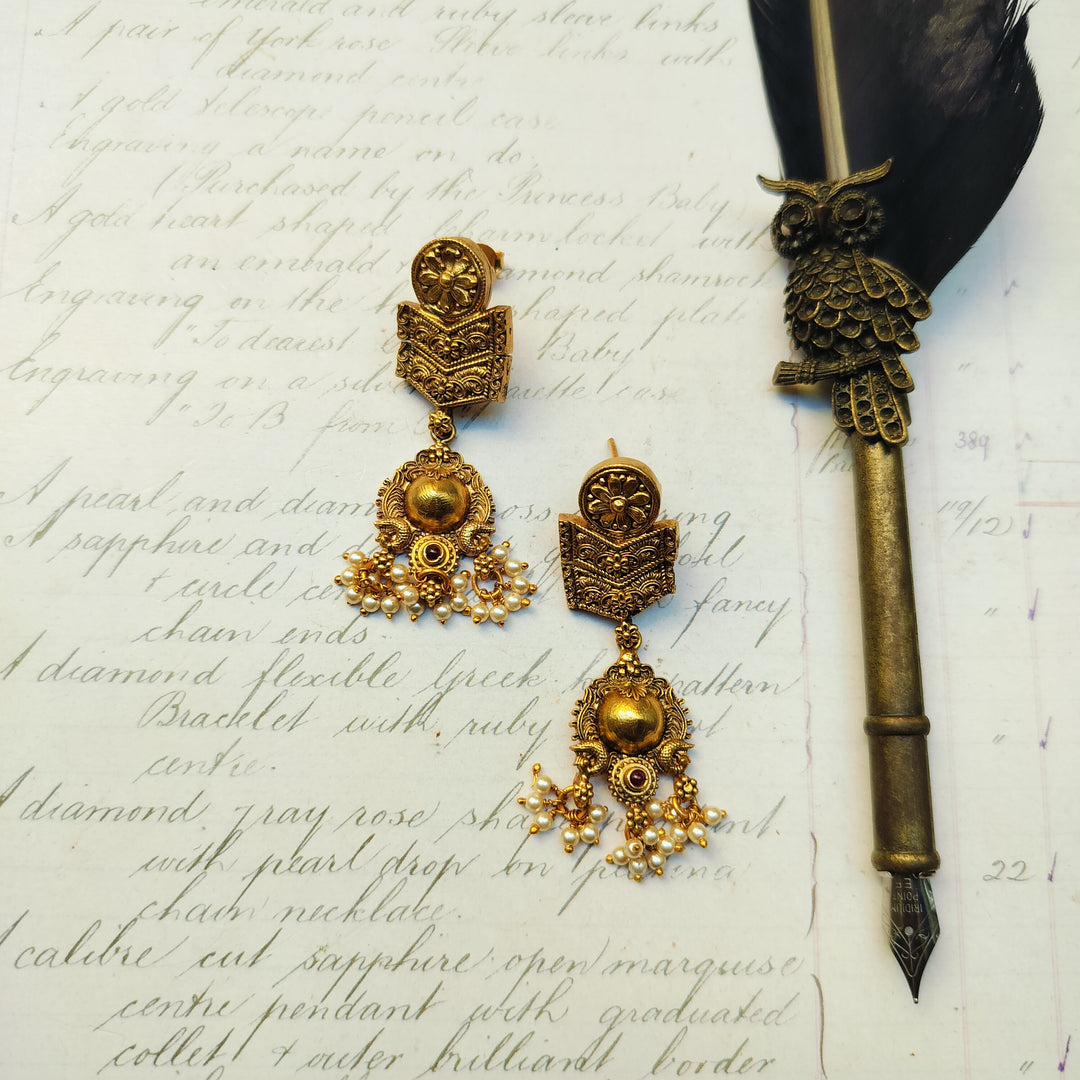 Royal Cascade Pearl Earrings