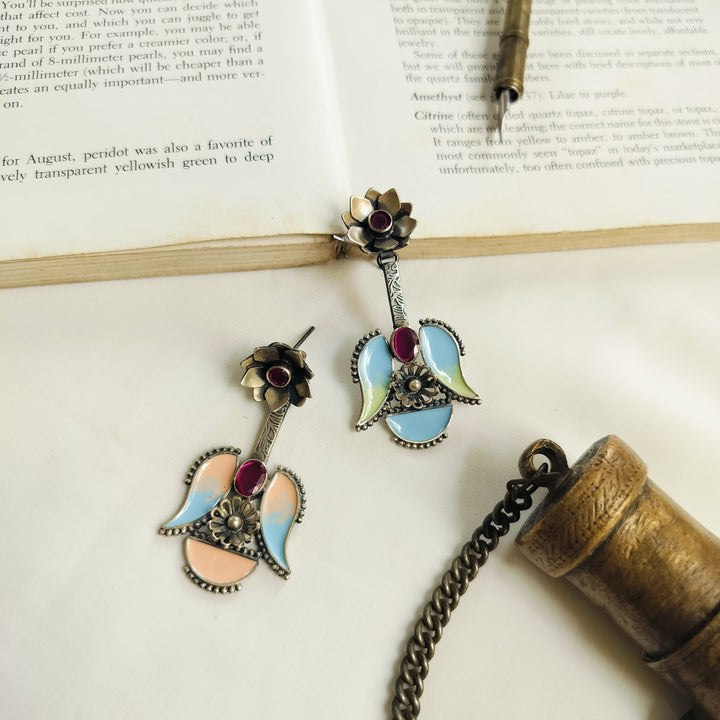 Aarohi Silver Earrings