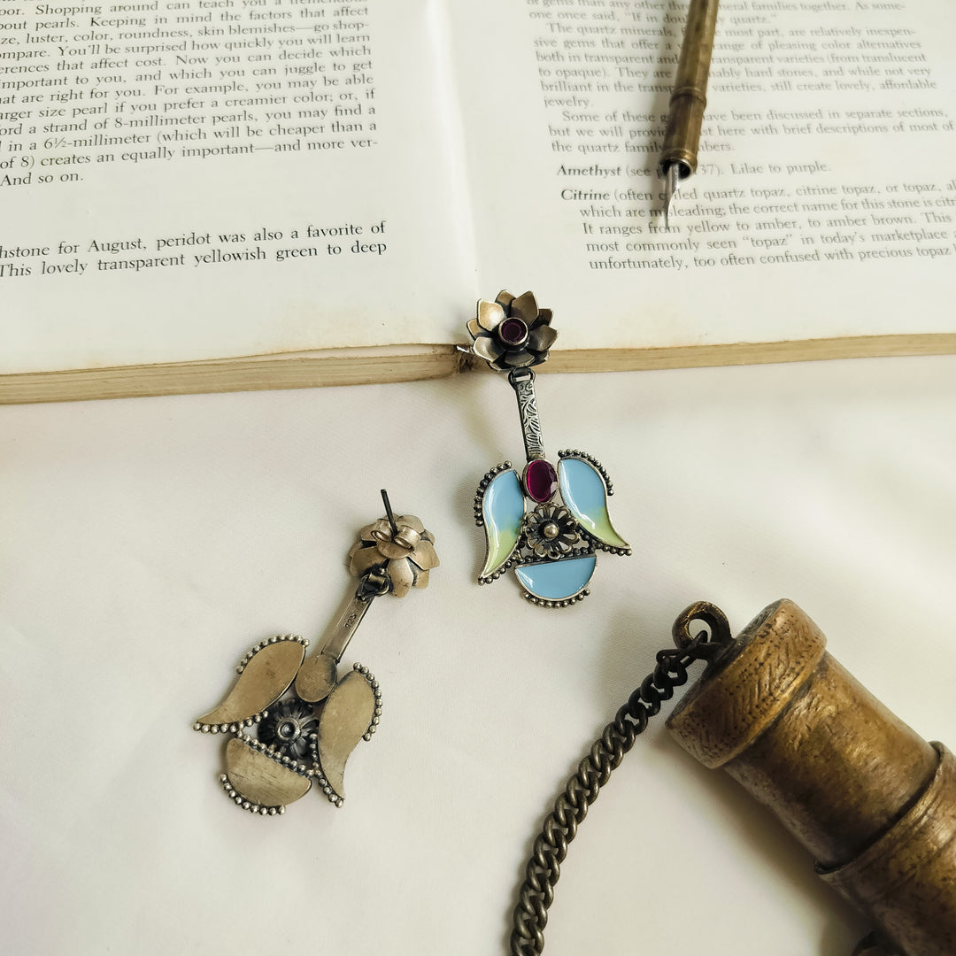 Aarohi Silver Earrings